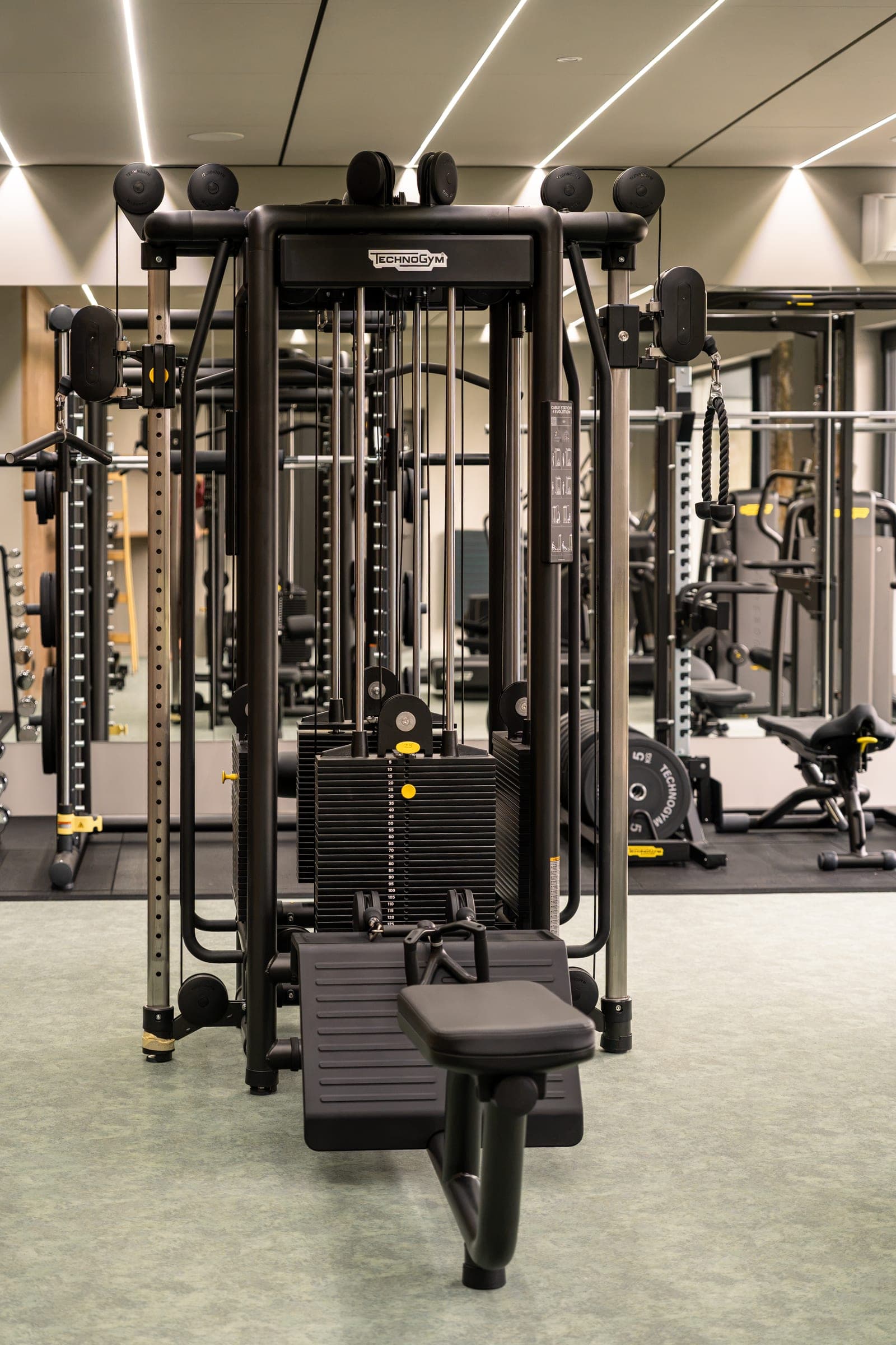 Technogym cable station in the MONA&CO gym in Žamberk